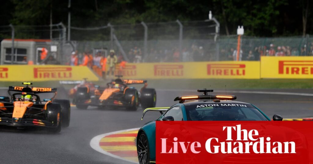 Belgian Grand Prix: Formula One updates after lengthy rain delay at Spa – live | Formula One