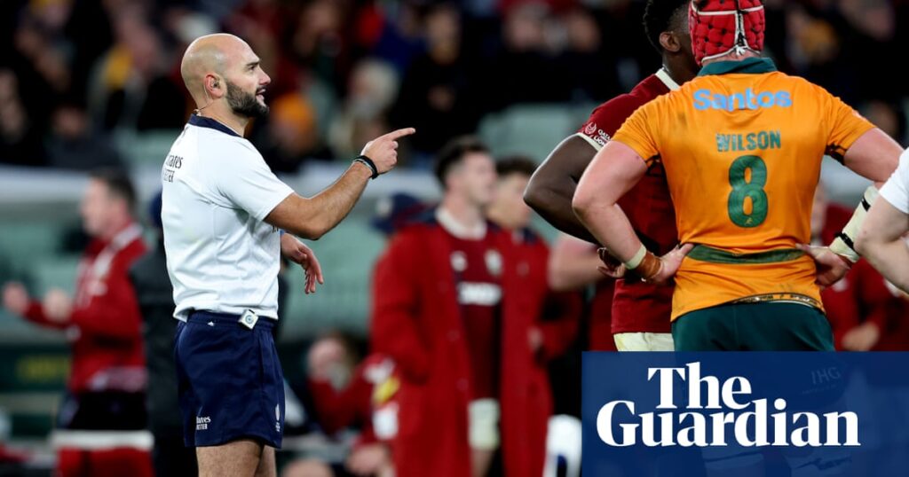 Calls for more respect for referees after Wallabies’ uproar in second Lions Test | Lions tour 2025