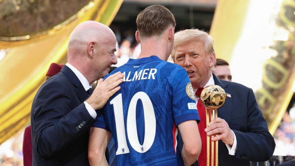 Chelsea’s Cole Palmer surprised to share Club World Cup podium spotlight with U.S. President Donald Trump