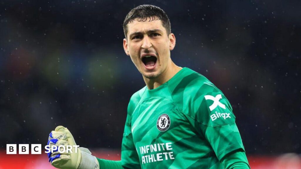 Djordje Petrovic: Bournemouth sign Chelsea goalkeeper in £25m deal Djordje Petrovic celebrating a save