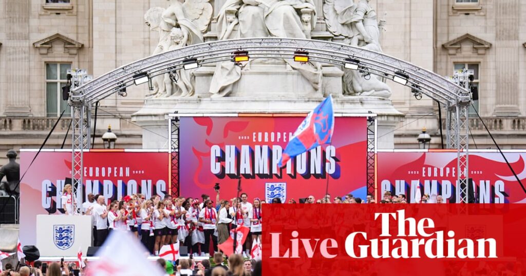 England victory parade: fans join Lionesses in London after Euro 2025 triumph – live | England women's football team