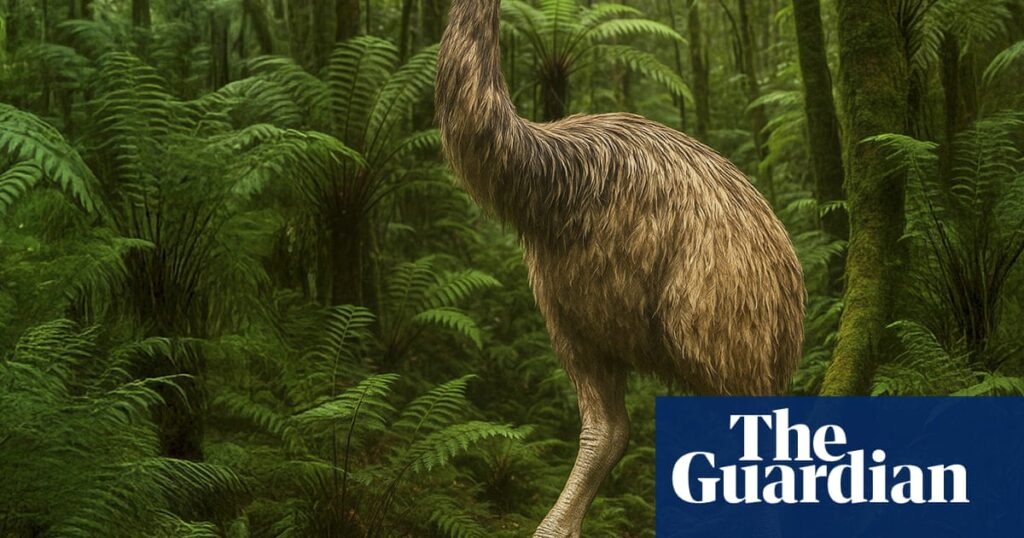It’s 12ft tall, covered in feathers and has been extinct for 600 years – can the giant moa bird really be resurrected? | Extinct wildlife