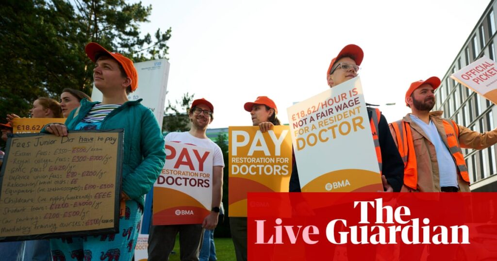 Resident doctors begin five days of strikes in England over pay – UK politics live | Politics