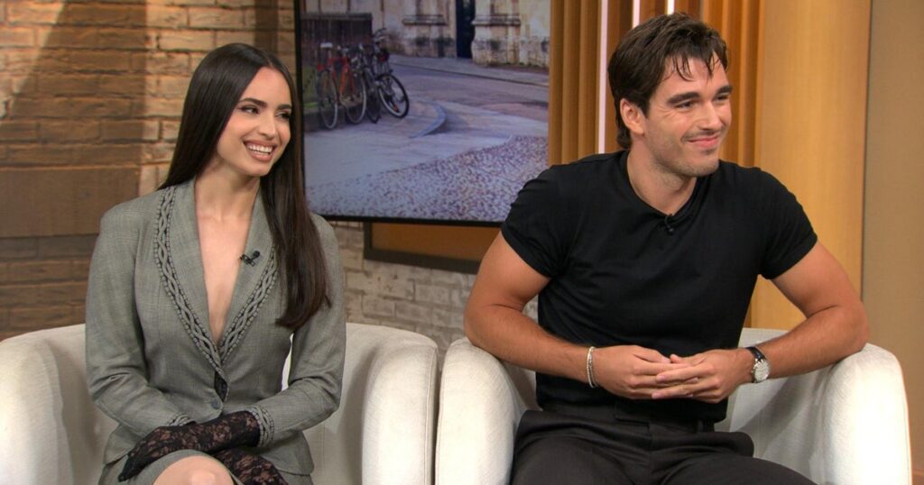 Sofia Carson and Corey Mylchreest bring "My Oxford Year" to life on screen