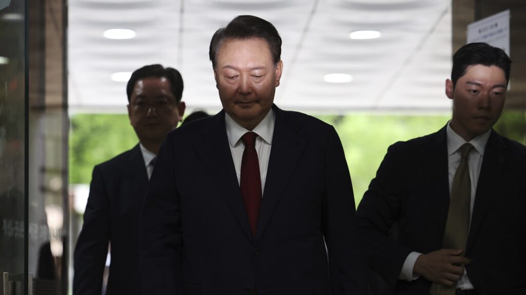 South Korean court approves arrest of former President Yoon Suk Yeol : NPR