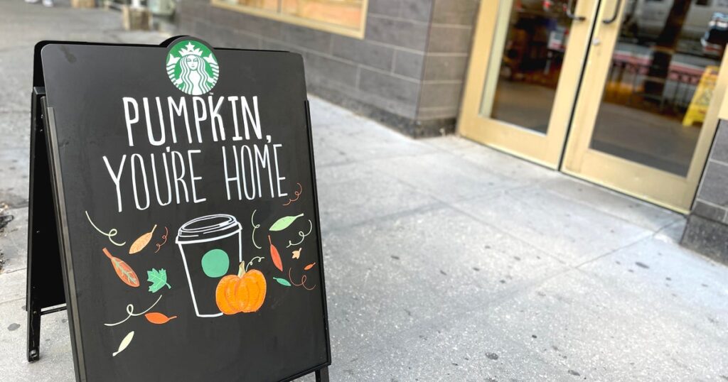 Starbucks reveals Pumpkin Spice Latte release date and fall menu