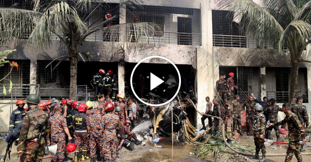 Students Killed After Fighter Jet Crashes Into School in Bangladesh