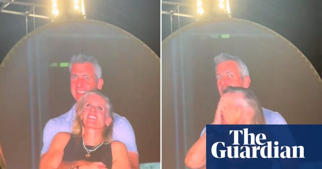 Tech CEO caught with company’s HR head on Coldplay kiss cam resigns | US news