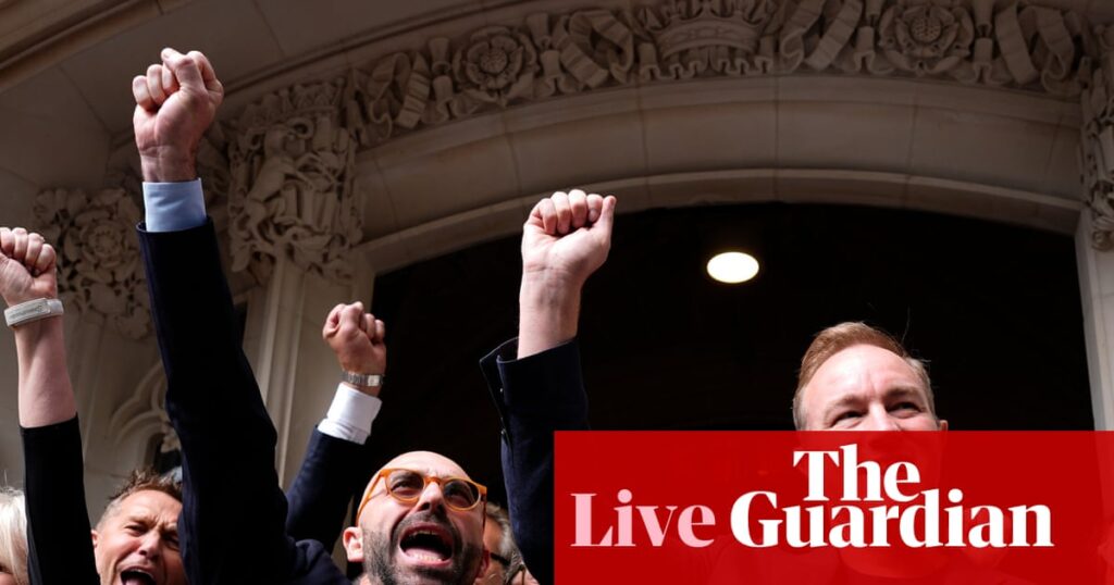 Two City traders win appeals against rate rigging convictions after ‘Kafkaesque nightmare’ – business live | Business