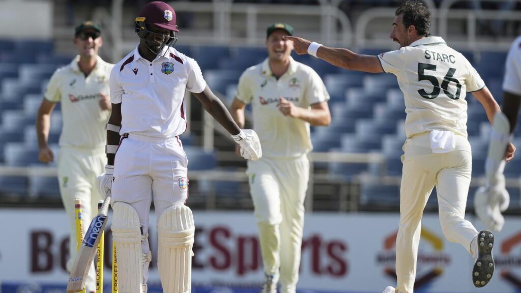 WI vs AUS: Starc takes 6 wickets for 9 runs as West Indies routed for 27 in Kingston
