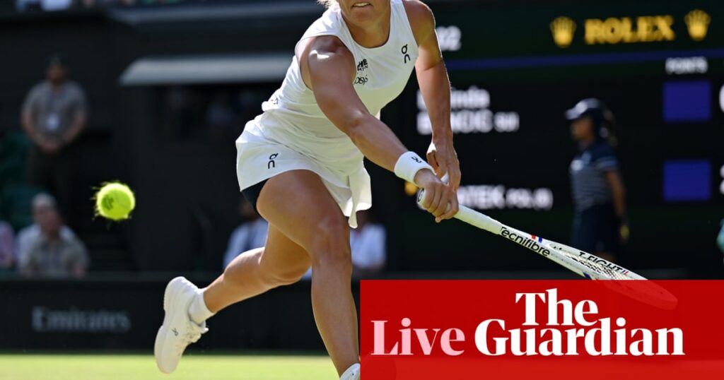 Wimbledon 2025 semi-finals: Bencic v Swiatek, Anisimova stuns Sabalenka – live | Wimbledon 2025