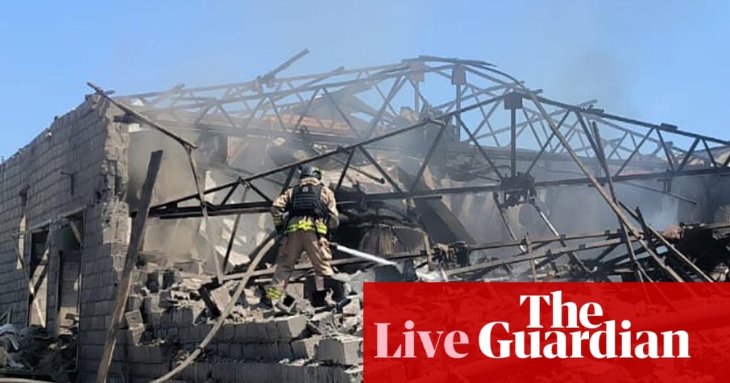 ‘This war can only be stopped through force,’ says senior Ukraine aide after night of Russian attacks – Europe live | World news