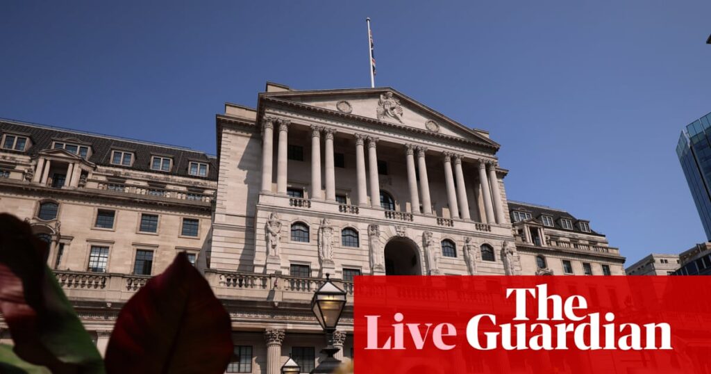 Bank of England likely to cut interest rates today as new Trump tariffs kick in – business live | Business