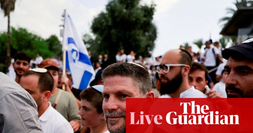 Bezalel Smotrich outlines plan for 3,000 new housing units in controversial West Bank settlement, reports say – Middle East crisis live | Gaza