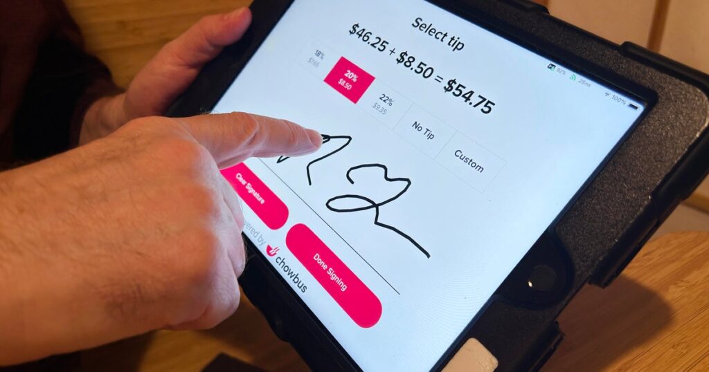 CBS News poll finds tipping expectations have grown