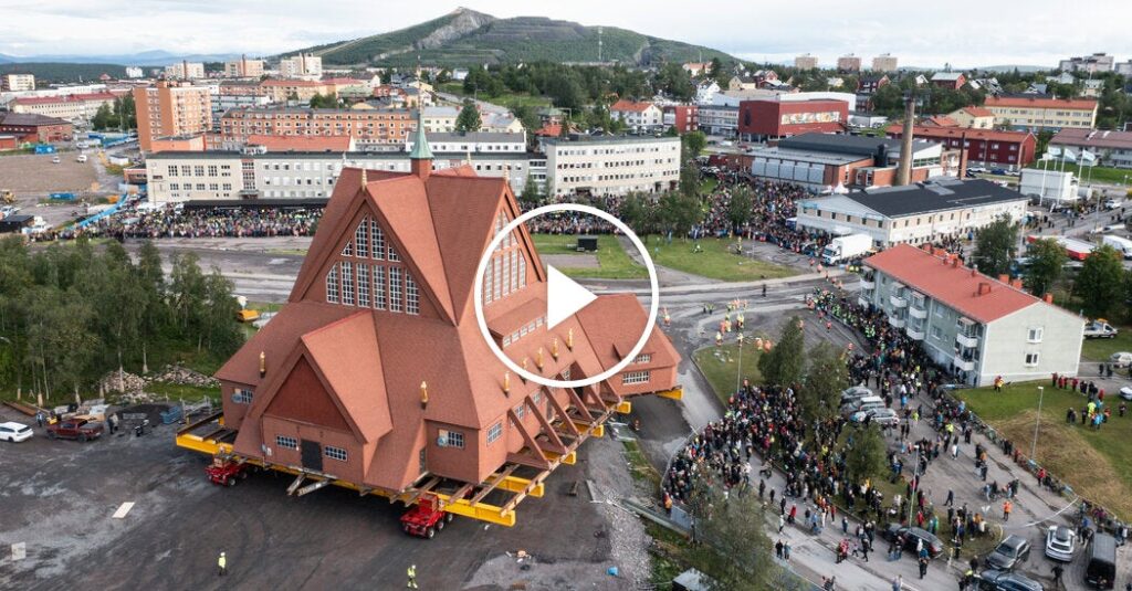 Church Is Wheeled Away in Sweden as Mining Disrupts the Ground
