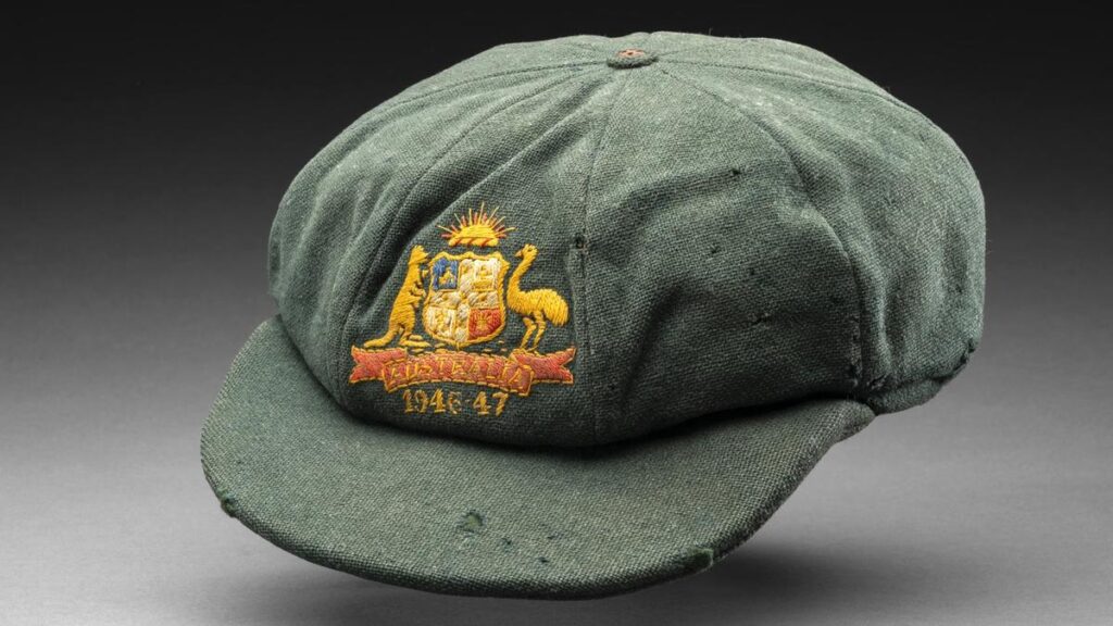 Don Bradman ‘baggy green’ cap won during 1946-47 Ashes sells for $287,000 Don Bradman ‘baggy green’ cap won during 1946-47 Ashes sells for $287,000