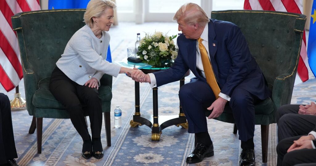 European Union delays retaliatory tariffs for six months after reaching deal with the U.S.