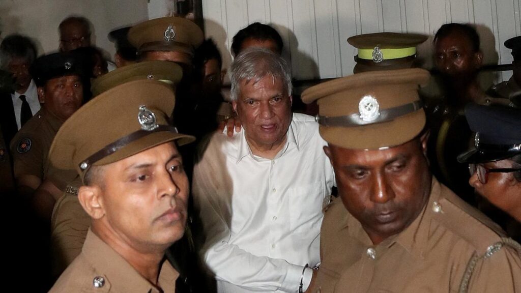 Former Sri Lankan President Ranil Wickremesinghe shifted to prison hospital following remand