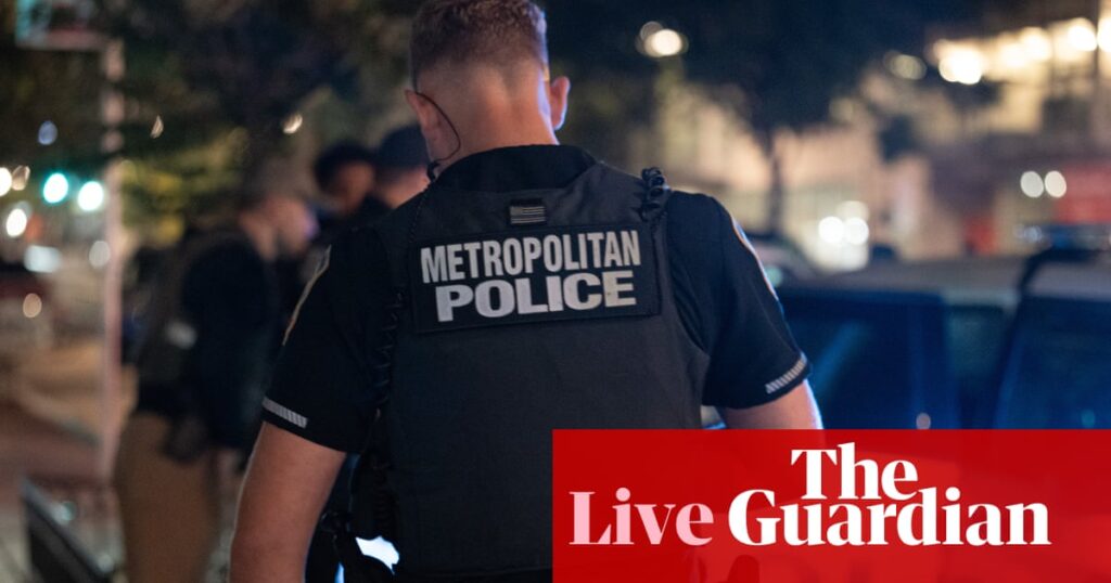 Justice department reportedly investigating DC police for allegedly manipulating crime data – live | US politics