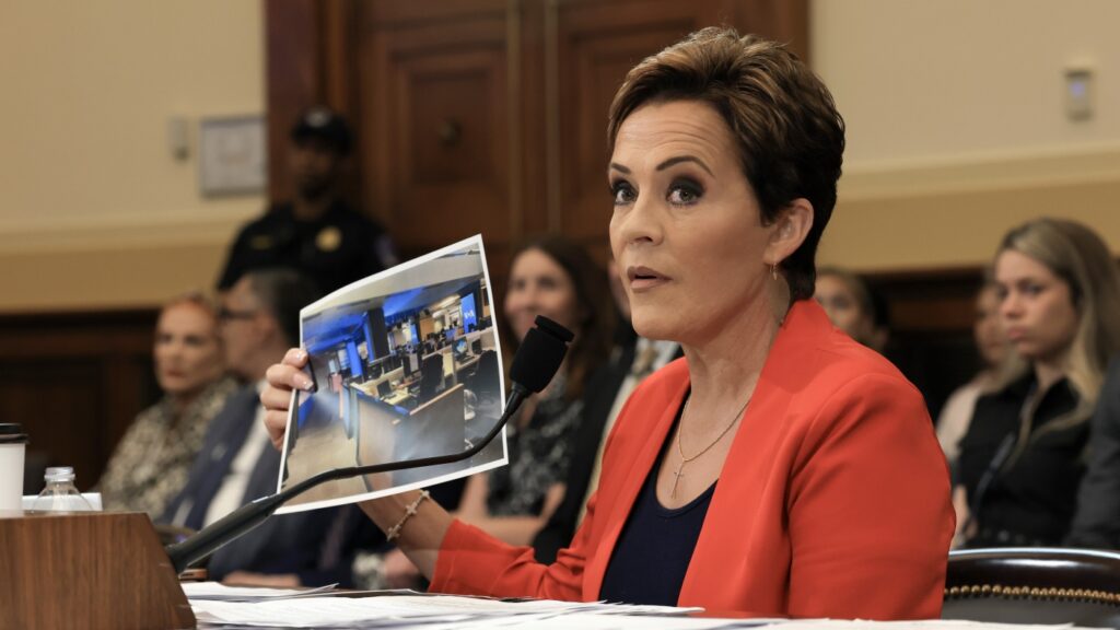 Kari Lake must be deposed in Voice of America suit : NPR