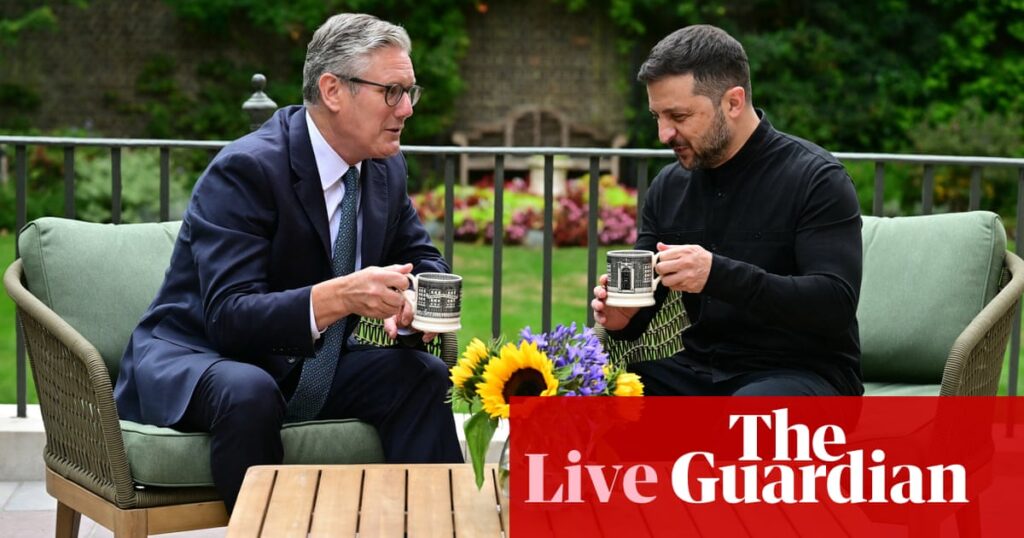 Keir Starmer hosts Volodymyr Zelenskyy at Downing Street – UK politics live | Politics