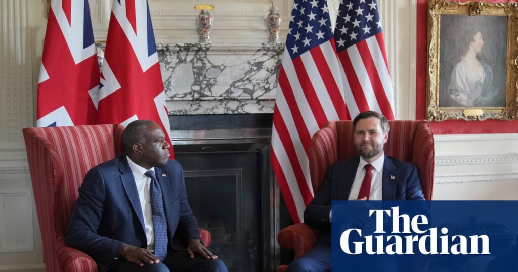Lammy and Vance hold meeting to discuss US-brokered Ukraine peace plan | Ukraine