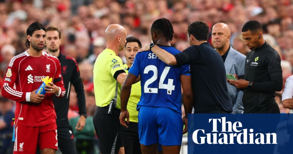 Man arrested after Bournemouth player reports racial abuse at Liverpool match | UK news