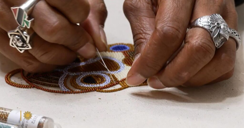 New Orleans artist and "beadmaster" Demond Melancon