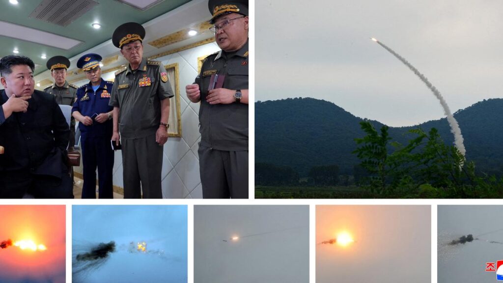 North Korea test-fires two ‘new’ air defence missiles