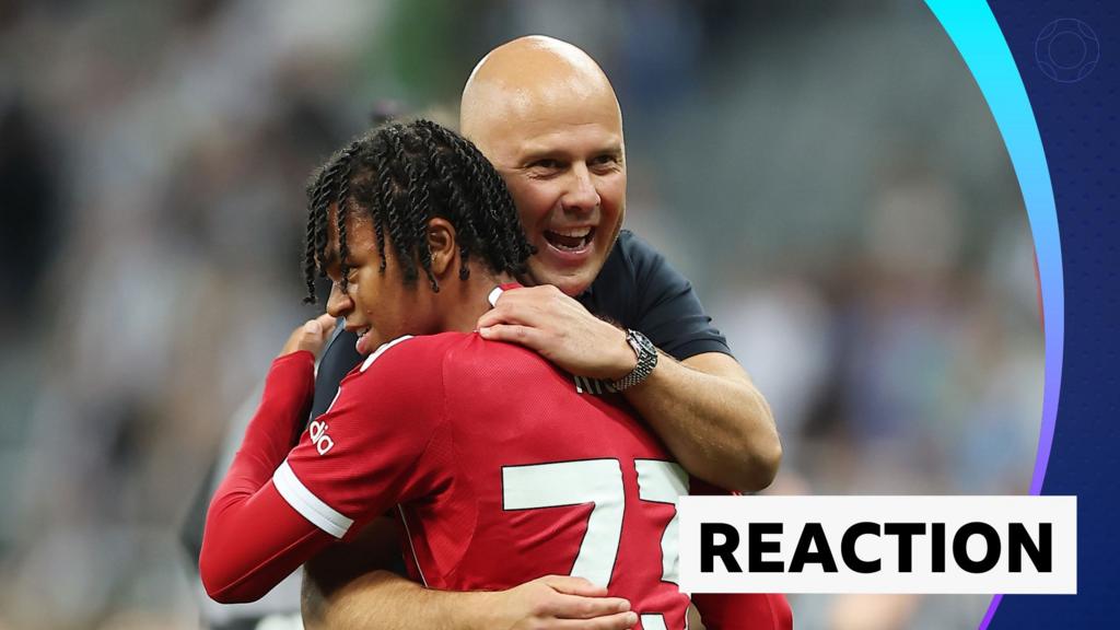 Premier League – Newcastle United v Liverpool: Arne Slot post-match interview Rio Ngumoha & Arne Slot