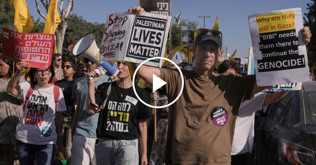 Protesters in Israel Demand End of War in Gaza and Freedom for Hostages