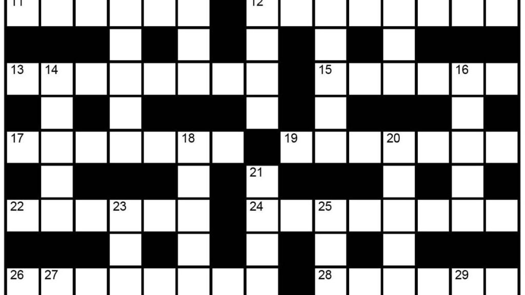 The Hindu Sunday crossword no 18