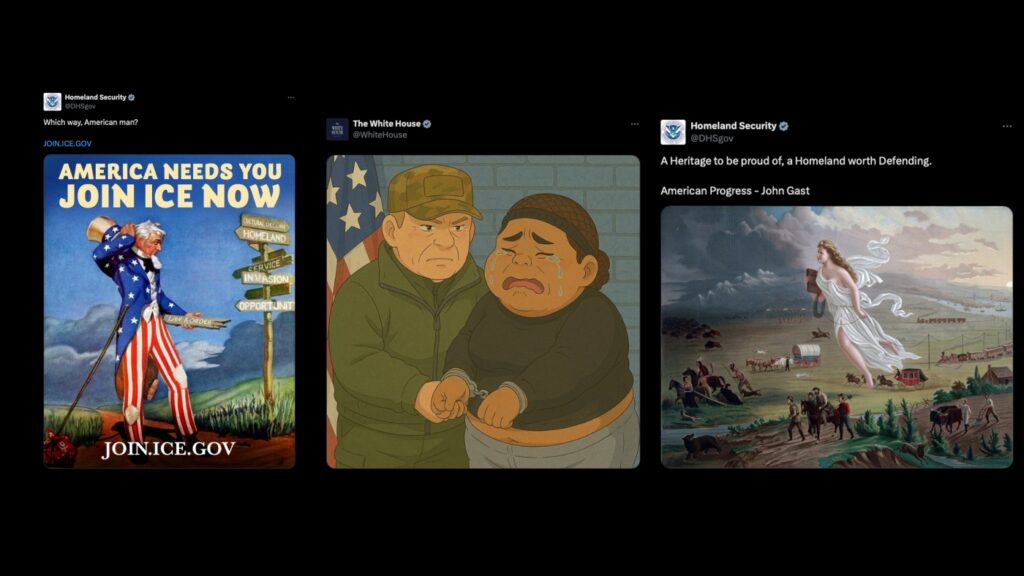 Trump officials post viral memes about deportation : NPR