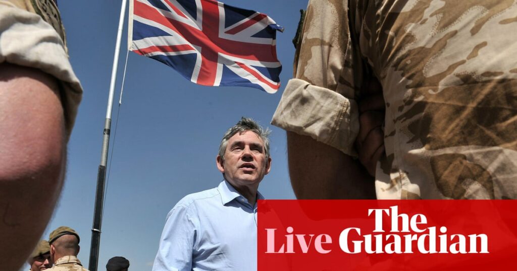 UK politics live: Gordon Brown calls for extra defence spending to be exempt from fiscal rules | Politics
