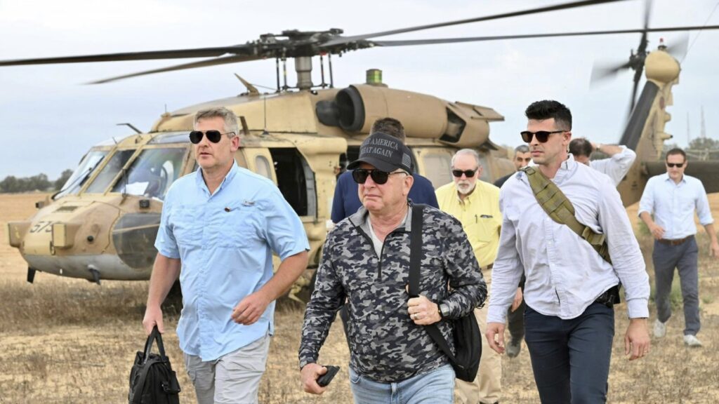 U.S. officials on rare visit to controversial Gaza aid distribution site : NPR