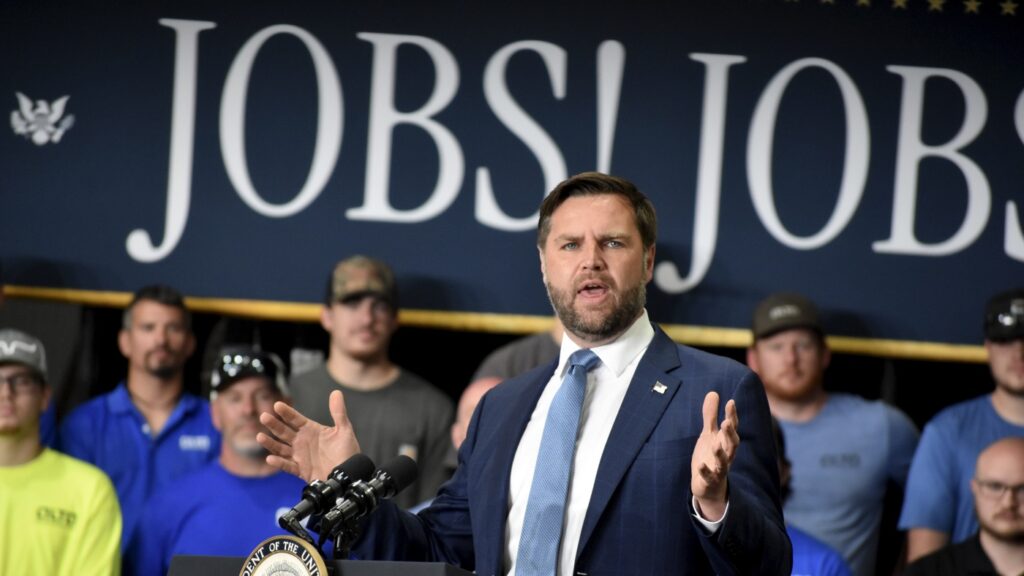 Vance touts ‘One Big Beautiful Bill’ in Georgia : NPR