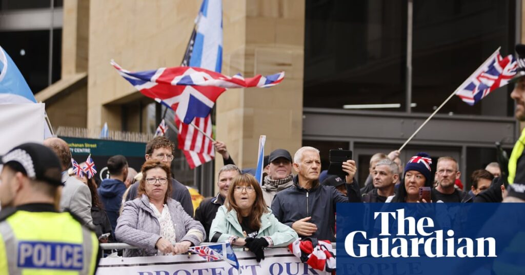 Anti-immigration protesters and counter-protesters clash in Glasgow | Scotland