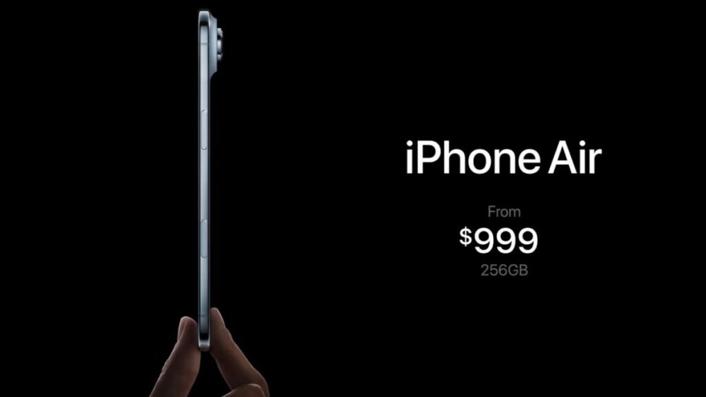 Apple launches iPhone 17 Air with a thin profile and 18 MP front lens