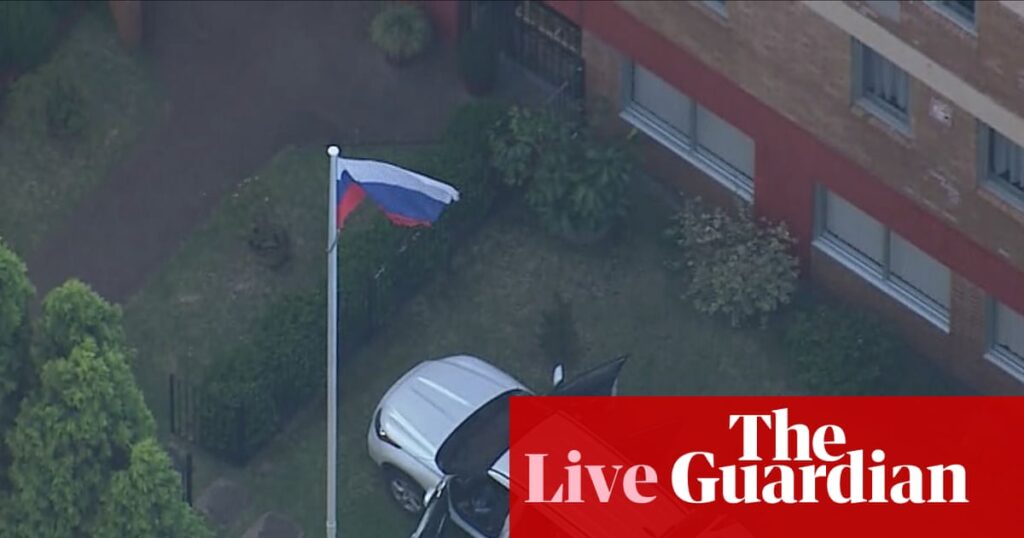Australia politics live: arrest after car allegedly rams Russian consulate; ‘migrants should be celebrated’, Victoria’s deputy premier says | Australia news