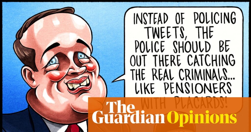 Ben Jennings on Wes Streeting and free speech – cartoon