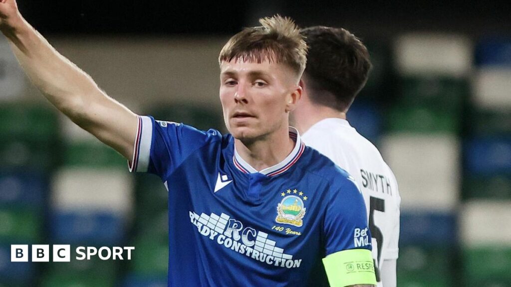 Chris McKee celebrates scoring a goal