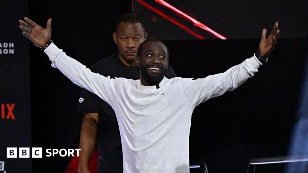 Canelo Alvarez faces off with Terence Crawford