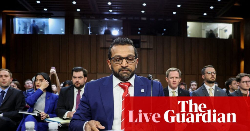 FBI director Kash Patel sparked ‘mass confusion’ over Charlie Kirk shooting suspect, top Democrat says – live | Trump administration