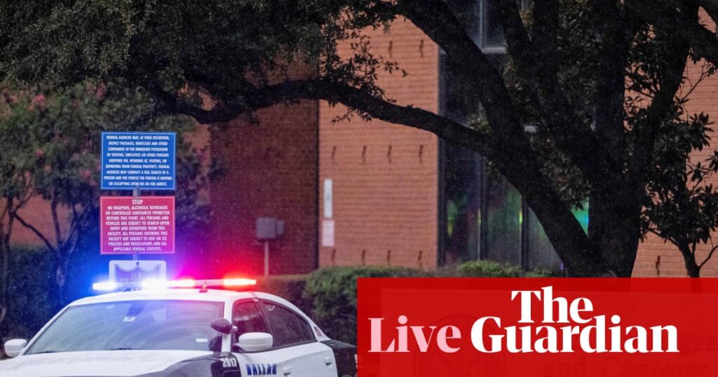 FBI investigating shooting at Dallas immigration facility as ‘act of targeted violence’ – live | US immigration