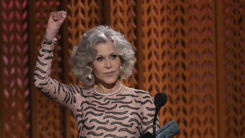 Jane Fonda, still an activist at 87, says 'we have to speak, we have to shout' : NPR