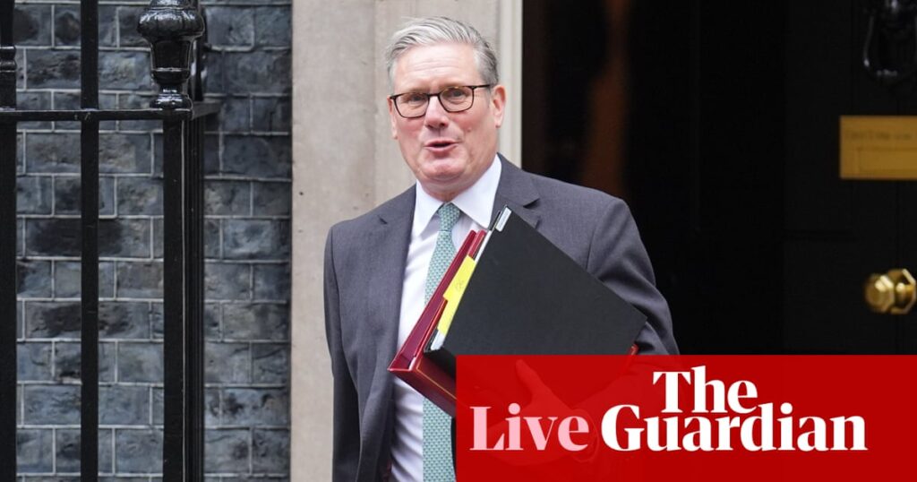 Keir Starmer to face PMQs before meeting Israeli president Isaac Herzog – UK politics live | Politics