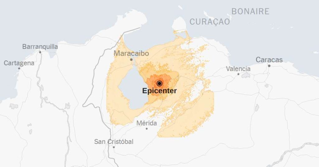 Map: 6.3-Magnitude Earthquake Strikes Venezuela