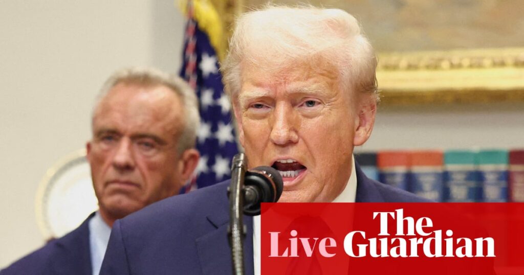 Medical and autism experts decry Trump’s Tylenol claims – US politics live | Donald Trump