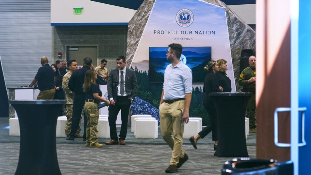 Meet the people applying for ICE jobs at a DHS career expo : NPR